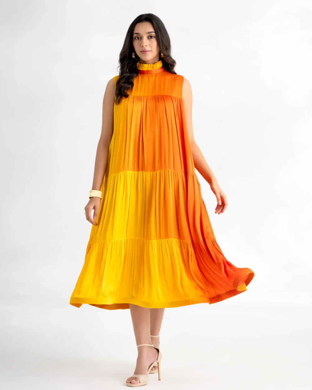 Women's Satin A-Line Dress – Roshni
