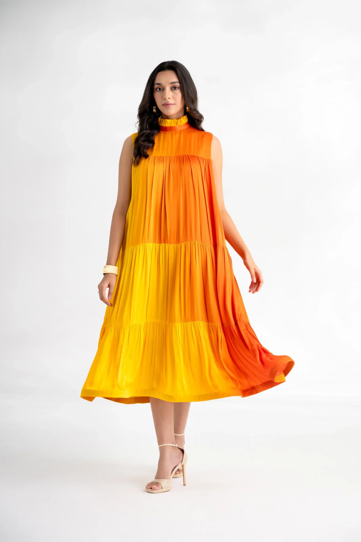 Women's Satin A-Line Dress – Roshni