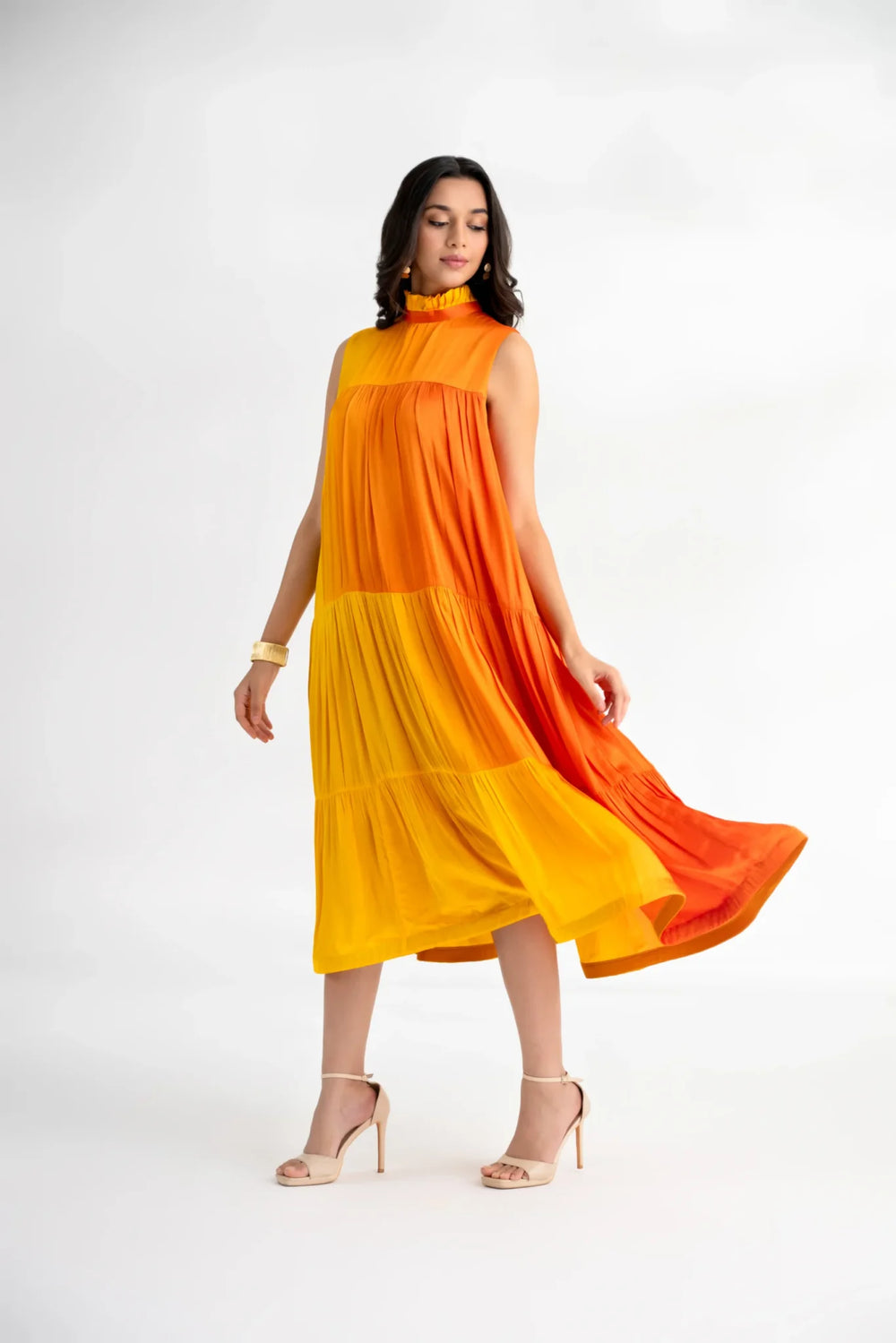 Women's Satin A-Line Dress – Roshni