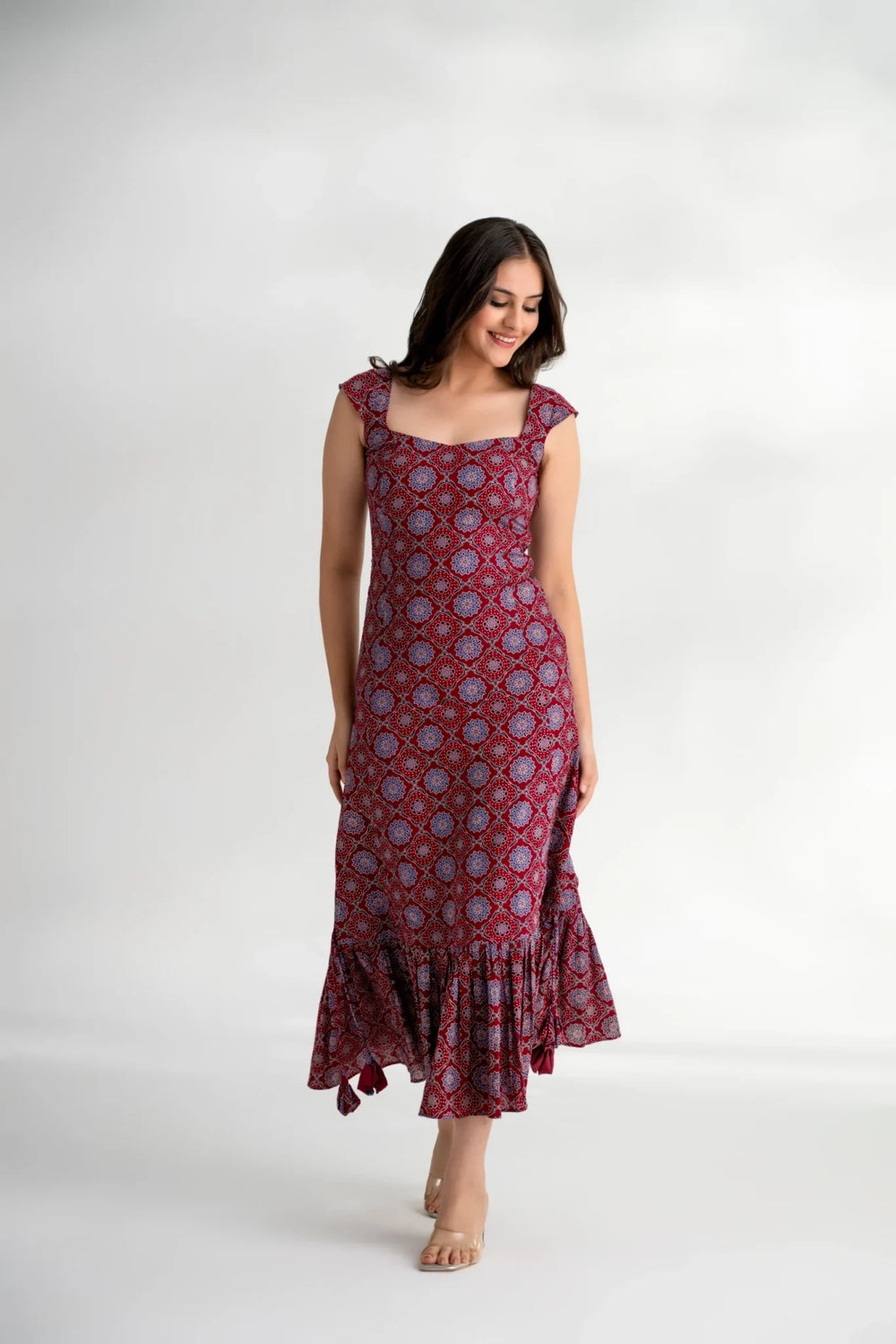 Luxury Ajrakh Print Western Couture – Zeenat