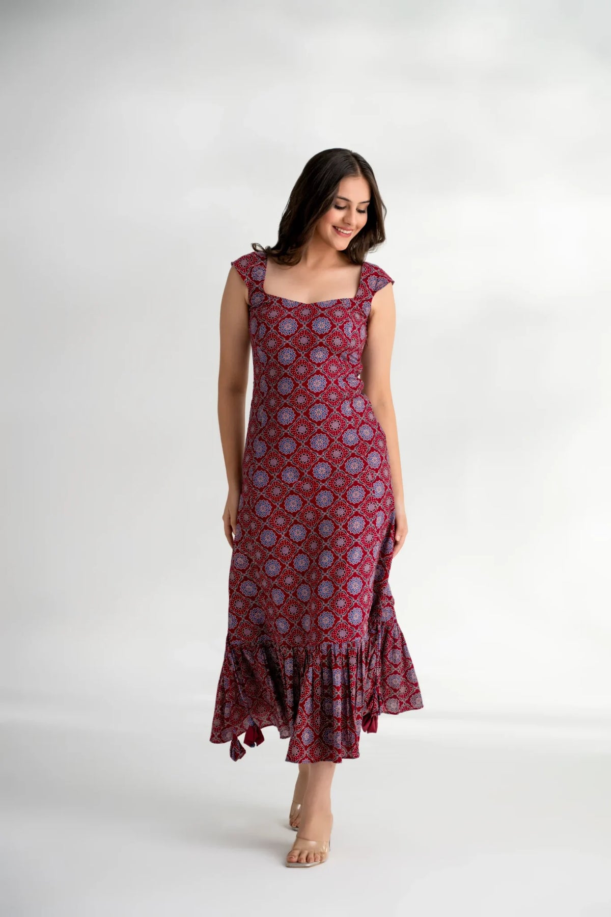 Luxury Ajrakh Print Western Couture – Zeenat