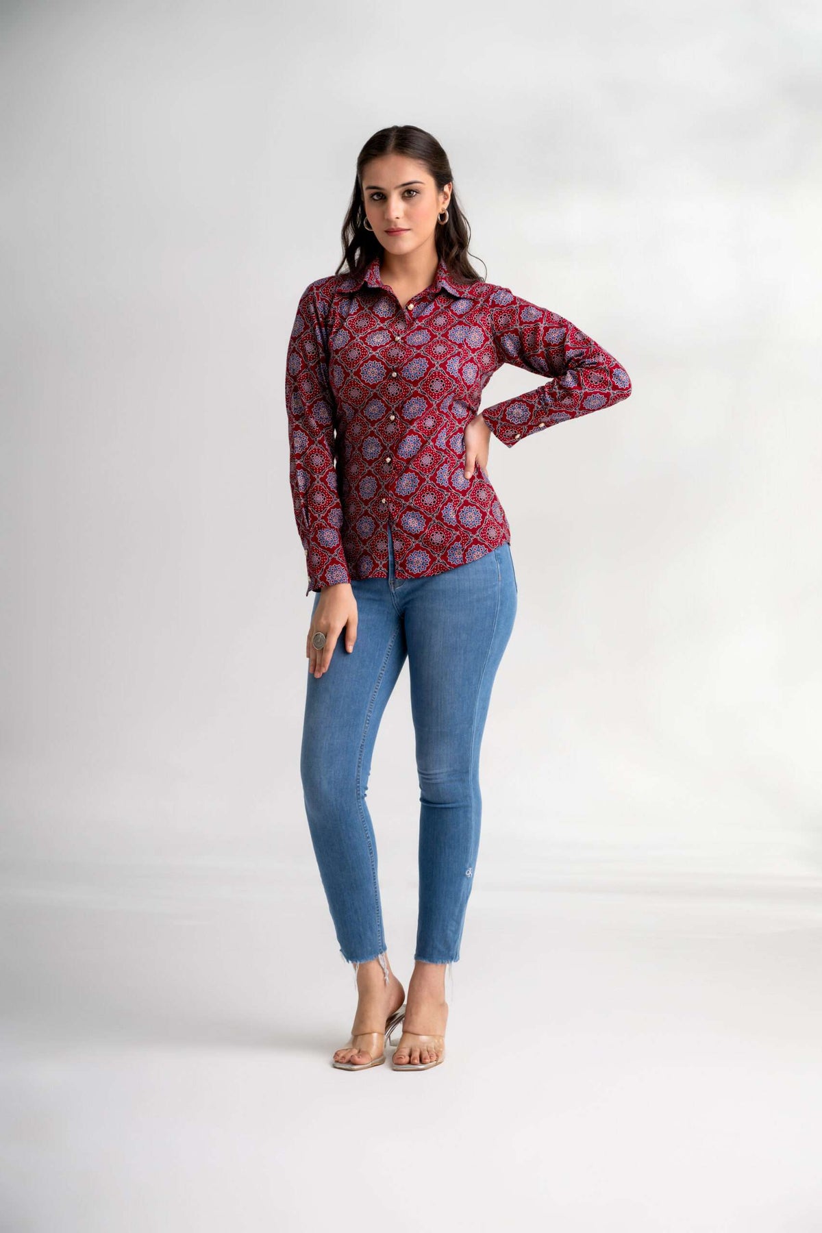 Cotton Corset Shirt in Luxury Western Wear – Zaara