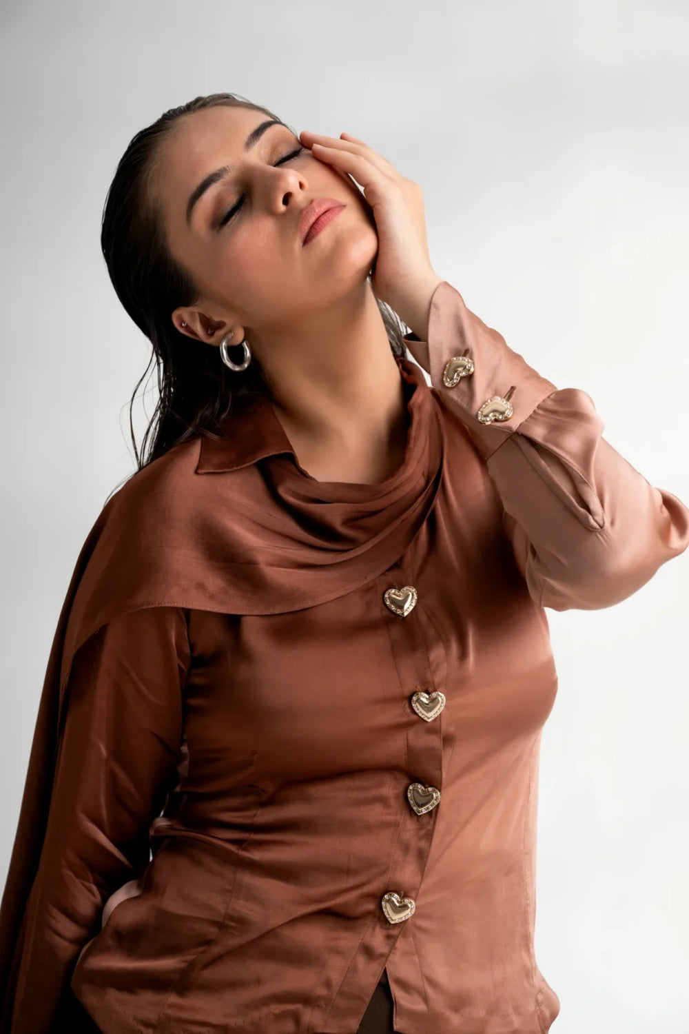Women's Ombre Satin Shirt – Malkin