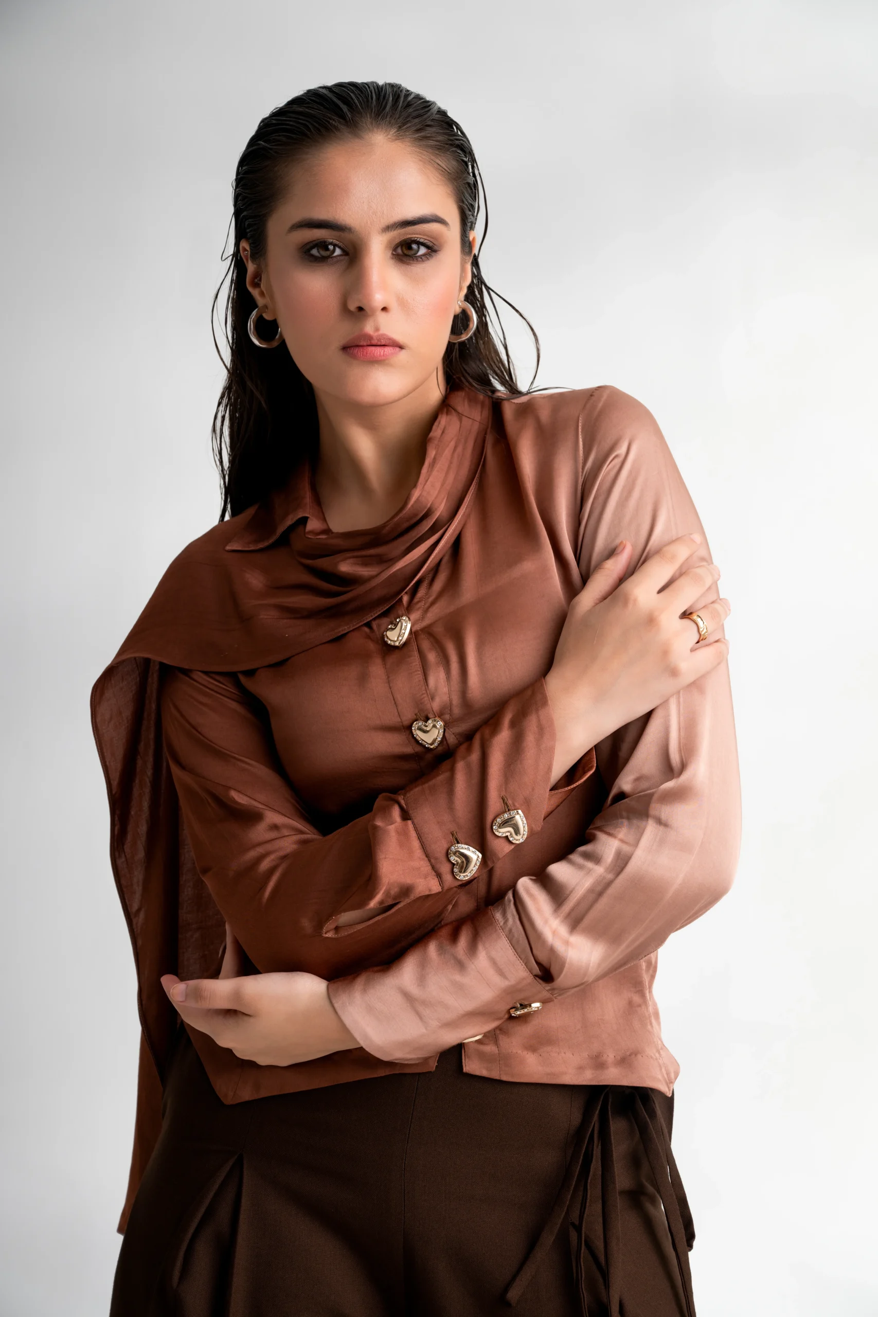 Premium Satin Ombre Shirt – Malkin - Image 3