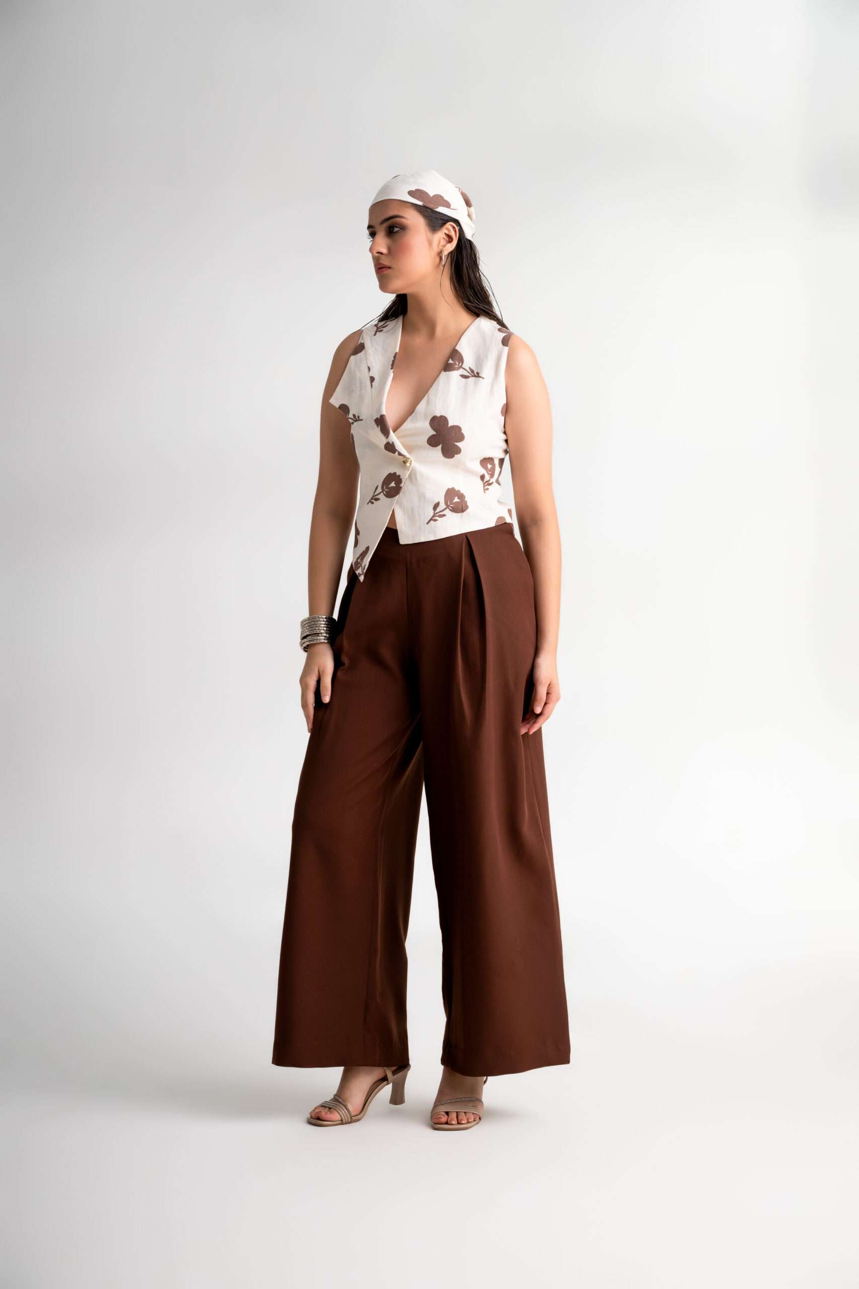 Luxury Pleated Couture Pants – Mrida - Image 5